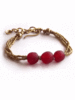 ANGA GLASS TRI-BEAD BRACELET