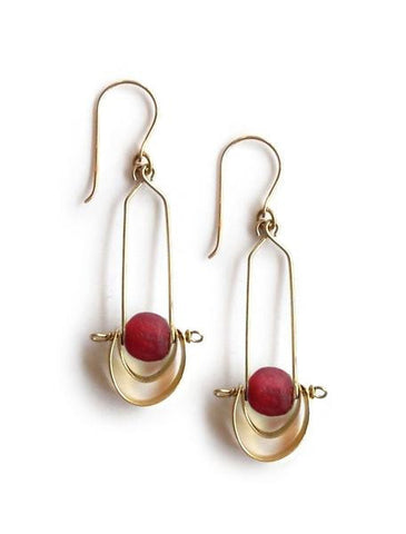 Bahari Cascading Brass Earrings