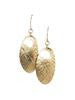 Camilla Soko Brass Oval Earrings