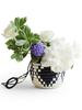 Hanging Flower Pot - Navy & White