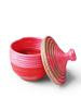 Small Lidded Basket - Pink