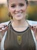 Elizabeth Imani Square Fringe Brass Necklace