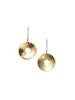 Scarlett Tamaa Brass Circle Earrings